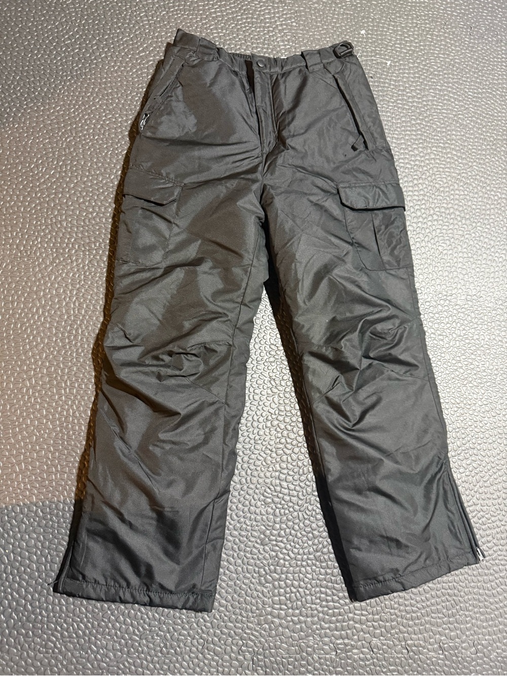 Kids Girls  Black Cargo Snow Pants - Durable Winter Bottoms size L